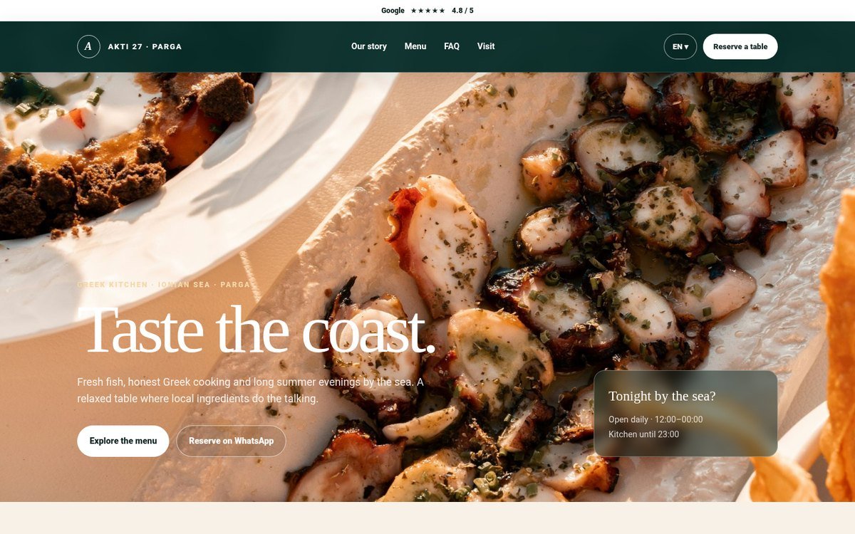 Akti 27 website template